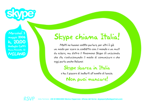 Skype chiama Italia